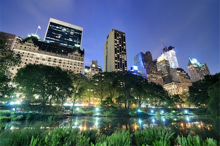 Summertime in New York City's Central Park at night Stock Photo - Budget Royalty-Free & Subscription, Code: 400-06138730
