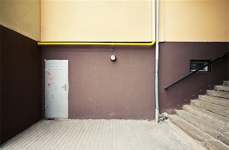 Street wall, floor, stairs. Urban background. Stock Photo - Budget Royalty-Free & Subscription, Code: 400-06138810