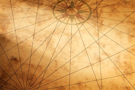 Background image with old paper texture and compass Stock Photo - Budget Royalty-Free & Subscription, Code: 400-06138887