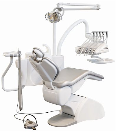 dental drill - Modern Dentist Chair Isolated with Clipping Path Stock Photo - Budget Royalty-Free & Subscription, Code: 400-06139375