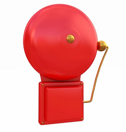pic of electric shocked - Red Alarm Bell Stock Photo - Budget Royalty-Free & Subscription, Code: 400-06139659