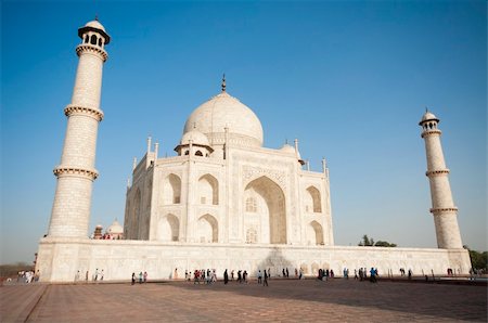 Taj Mahal mausoleum, Agra, Uttar Pradesh,  India Photographie de stock - Aubaine LD & Abonnement, Code: 400-06139692