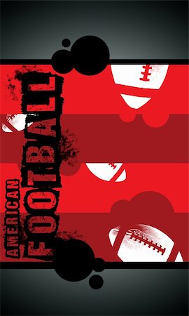 Grunge american football background with space (poster, web, leaflet, magazine) Stock Photo - Budget Royalty-Free & Subscription, Code: 400-06139757