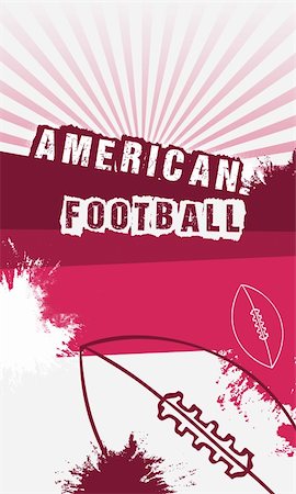 Grunge american football background with space (poster, web, leaflet, magazine) Stock Photo - Budget Royalty-Free & Subscription, Code: 400-06139758