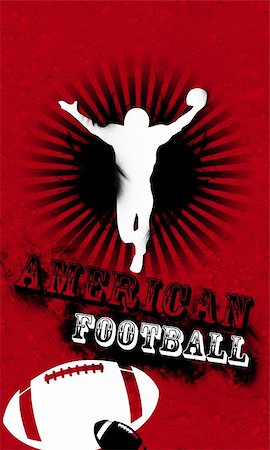 Grunge american football background with space (poster, web, leaflet, magazine) Stock Photo - Budget Royalty-Free & Subscription, Code: 400-06139761