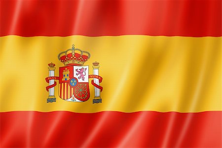 simsearch:400-06476619,k - Spain flag, three dimensional render, satin texture Foto de stock - Royalty-Free Super Valor e Assinatura, Número: 400-06139858