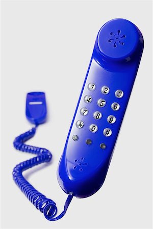 simsearch:400-05110035,k - floating blue telephone isolated on white background Foto de stock - Royalty-Free Super Valor e Assinatura, Número: 400-06130547