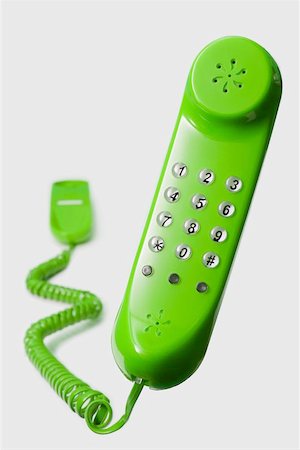 simsearch:400-05110035,k - floating green telephone isolated on white background Foto de stock - Royalty-Free Super Valor e Assinatura, Número: 400-06130552
