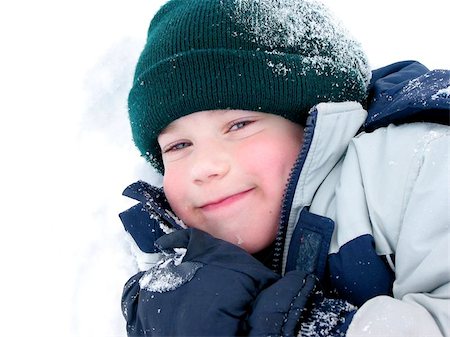 silly winter boy - Young boy playing in fresh powder snow Stock Photo - Budget Royalty-Free & Subscription, Code: 400-06131934