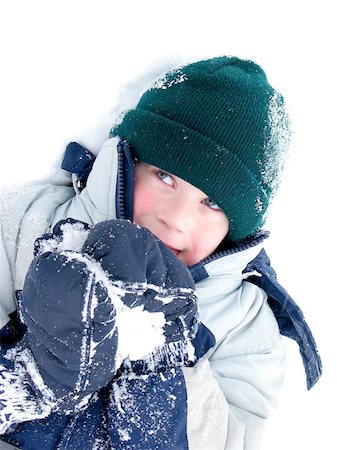 silly winter boy - Young boy playing in snow Stock Photo - Budget Royalty-Free & Subscription, Code: 400-06131931