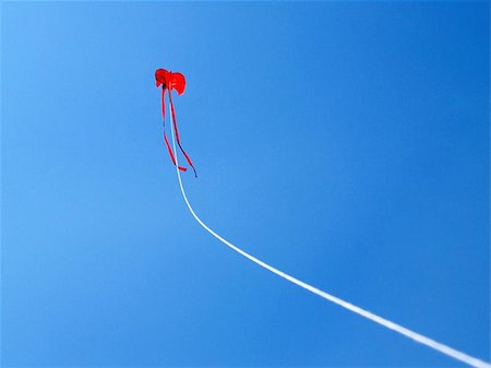 A flying kite. Stock Photo - Budget Royalty-Free & Subscription, Code: 400-06132246