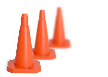 simsearch:400-08093747,k - Three traffic cones Stockbilder - Microstock & Abonnement, Bildnummer: 400-06133154