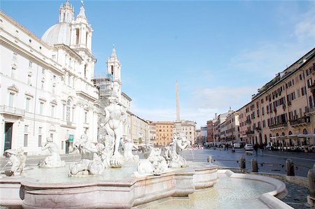 piazza navona - Famous square in Rome used as ancient Roman circus. Stock Photo - Budget Royalty-Free & Subscription, Code: 400-06133150