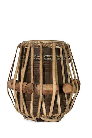 simsearch:400-06133570,k - Tabla Indian drum against a white background. Stock Photo - Budget Royalty-Free & Subscription, Code: 400-06133570