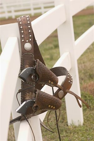 run gun - Double holstered .44's for equestrian sport of mounted shooting Stock Photo - Budget Royalty-Free & Subscription, Code: 400-06133986