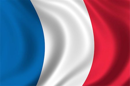 simsearch:400-03994118,k - Flag of France waving in the wind Foto de stock - Super Valor sin royalties y Suscripción, Código: 400-06144320