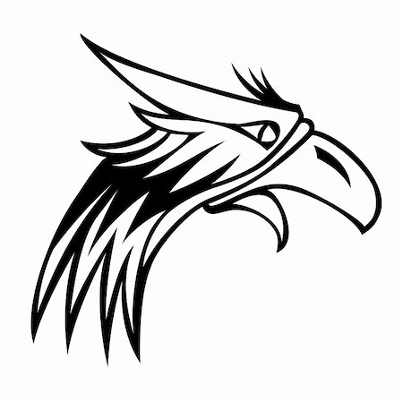 simsearch:400-04394069,k - eagle isolated on white background for mascot or emblem design. Stock Photo - Budget Royalty-Free & Subscription, Code: 400-06140331