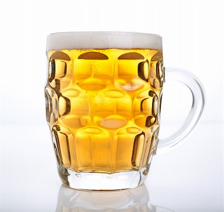 mug of beer isolated on white Stock Photo - Budget Royalty-Free & Subscription, Code: 400-06140793