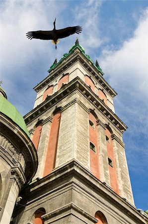 cityscape. tourist and historic center of Lviv ( Ukraine ) Stock Photo - Budget Royalty-Free & Subscription, Code: 400-06141222