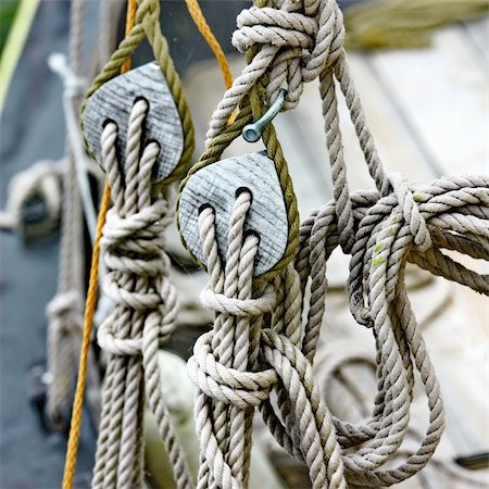 pulley - Ship rigging Photographie de stock - Aubaine LD & Abonnement, Code: 400-06141274