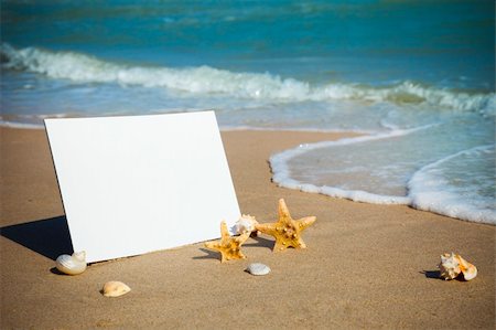 simsearch:400-08899199,k - Summer,  sea  / Empty beach paper, you add the announcement. Stock Photo - Budget Royalty-Free & Subscription, Code: 400-06141320