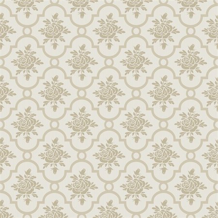 elakwasniewski (artist) - Pastel brown roses seamless pattern, repeating design, full scalable vector graphic for easy editing and color change, included Eps v8 and 300 dpi JPG Foto de stock - Super Valor sin royalties y Suscripción, Código: 400-06142271