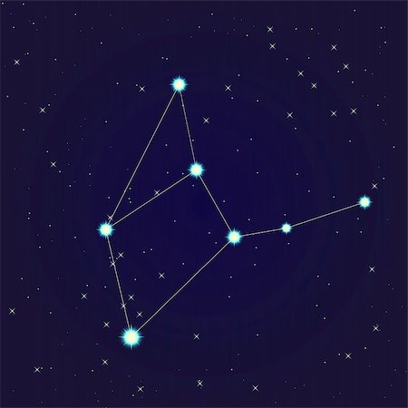 enkaparmur (artist) - Constellation of virgo on night starry sky Stock Photo - Budget Royalty-Free & Subscription, Code: 400-06142455