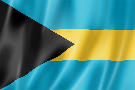 simsearch:400-06476619,k - Bahamas flag, three dimensional render, satin texture Foto de stock - Royalty-Free Super Valor e Assinatura, Número: 400-06142758