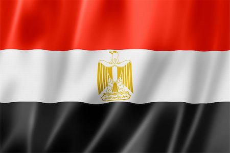 simsearch:400-06750392,k - Egypt flag, three dimensional render, satin texture Photographie de stock - Aubaine LD & Abonnement, Code: 400-06142763