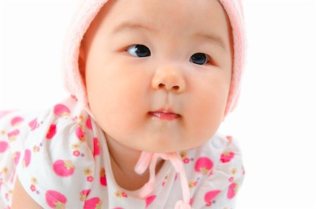 simsearch:400-07173561,k - Close up Asian mixed race baby girl Foto de stock - Royalty-Free Super Valor e Assinatura, Número: 400-06142850