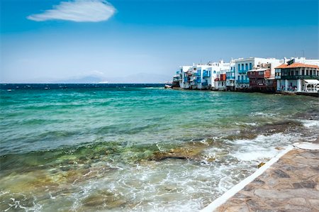 An image of the beautiful island Mykonos Greece Foto de stock - Super Valor sin royalties y Suscripción, Código: 400-06142913
