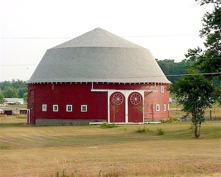 Round Barn near Ligonier Indiana Stock Photo - Budget Royalty-Free & Subscription, Code: 400-06143786