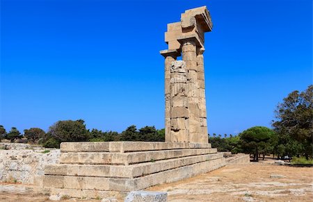 simsearch:400-07105523,k - Ancient acropolis ruins of Rhodes. Rhodes island. Greece. Stock Photo - Budget Royalty-Free & Subscription, Code: 400-06174137