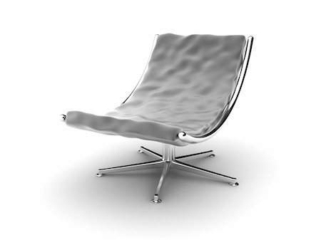 simsearch:400-05339355,k - Illustration of an black armchair on a white background Fotografie stock - Microstock e Abbonamento, Codice: 400-06174173