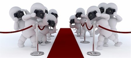 3D render of Paparazzi at the red carpet Photographie de stock - Aubaine LD & Abonnement, Code: 400-06174859