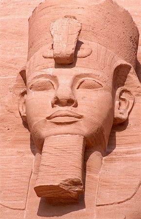 ramsès ii - Ramesses II Face at Abu Simbel, Egypt Photographie de stock - Aubaine LD & Abonnement, Code: 400-06174995