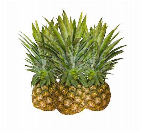 simsearch:400-04650758,k - Fresh pineapple isolated on white background Stock Photo - Budget Royalty-Free & Subscription, Code: 400-06175156