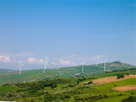 simsearch:400-05339966,k - wind farms in Italy against the blue sky and nature Stock Photo - Budget Royalty-Free & Subscription, Code: 400-06176078