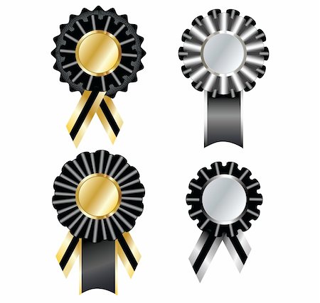 simsearch:700-00281481,k - Colection of elegantly designed memorable, funeral or prize vector ribbon Foto de stock - Royalty-Free Super Valor e Assinatura, Número: 400-06176173