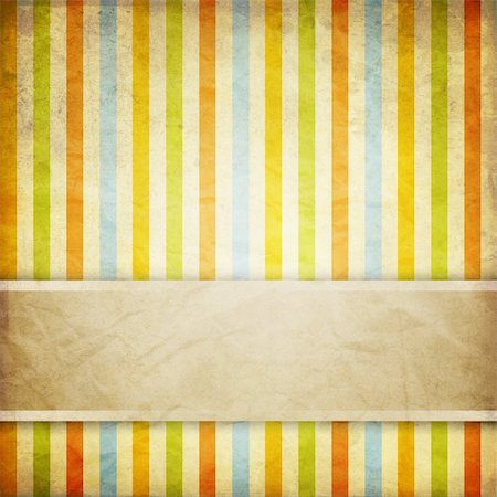vintage striped background with place for text Stock Photo - Budget Royalty-Free & Subscription, Code: 400-06177190