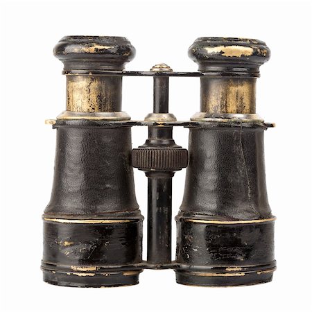 simsearch:400-04685090,k - Vintage binoculars isolated on white background Foto de stock - Royalty-Free Super Valor e Assinatura, Número: 400-06177440