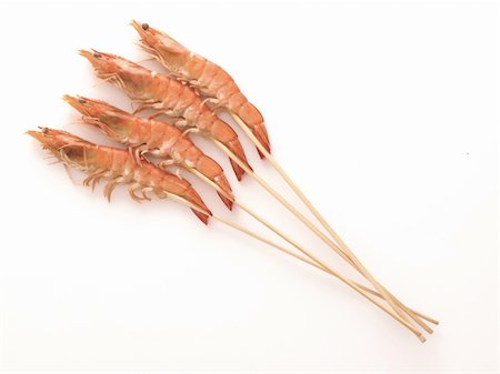 close up of skewers of shrimps Stock Photo - Budget Royalty-Free & Subscription, Code: 400-06178077