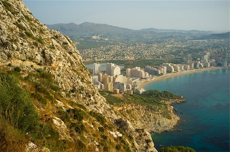 simsearch:400-06083036,k - View of Calpe while hiking up the Ifach mountain Stock Photo - Budget Royalty-Free & Subscription, Code: 400-06178154