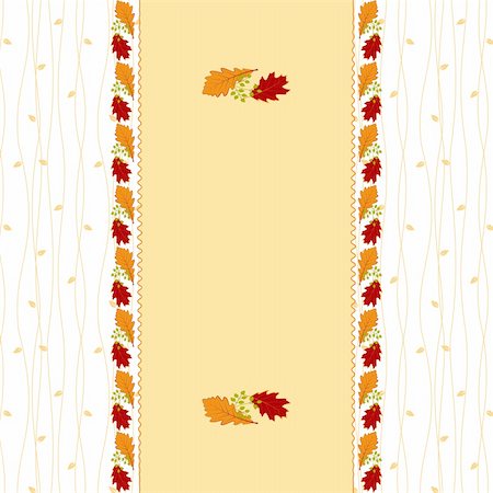 simsearch:400-06179170,k - Abstract autumn leaf seamless pattern greeting card Stock Photo - Budget Royalty-Free & Subscription, Code: 400-06178472