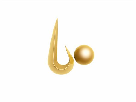 plunge - golden sports athlete symbol isolated on white background Stock Photo - Budget Royalty-Free & Subscription, Code: 400-06179090