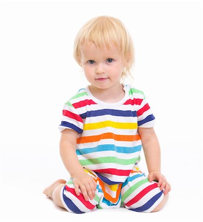 swim suit white background sitting - Lovely baby in swimsuit sitting on floor Stock Photo - Budget Royalty-Free & Subscription, Code: 400-06179237