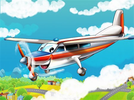 show aircraft - The illustration for the children Stock Photo - Budget Royalty-Free & Subscription, Code: 400-06179779