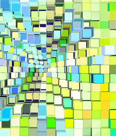 painter palette photography - 3d abstract cube pattern blue green yellow backdrop Stock Photo - Budget Royalty-Free & Subscription, Code: 400-06179809