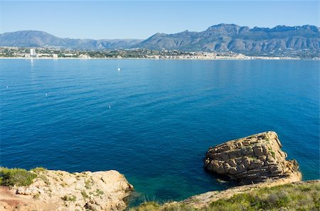 simsearch:400-06083036,k - The calm waters of Altea bay, Costa blanca Stock Photo - Budget Royalty-Free & Subscription, Code: 400-06170480