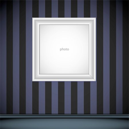 Photo frame on the wall of the interior Stock Photo - Budget Royalty-Free & Subscription, Code: 400-06170591